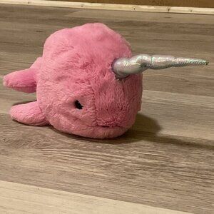 Jellycat Sea Sorbet Fuschia Narwhal Soft Toy Plush Pink Stuffed Animal